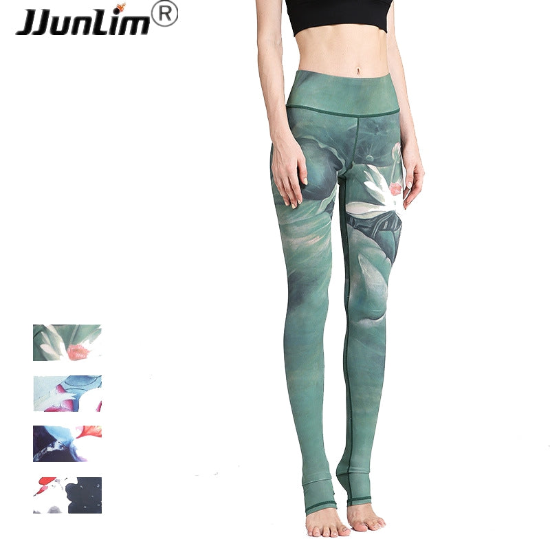 Women Sexy Yoga Pants Printed Dry Fit Sport Pants
