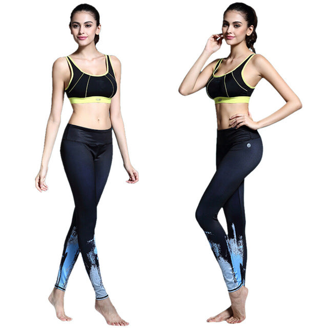 Fitness Leggings Women Multiple Patterns Print Yoga Pants Exercise Stretch Breathable Trousers