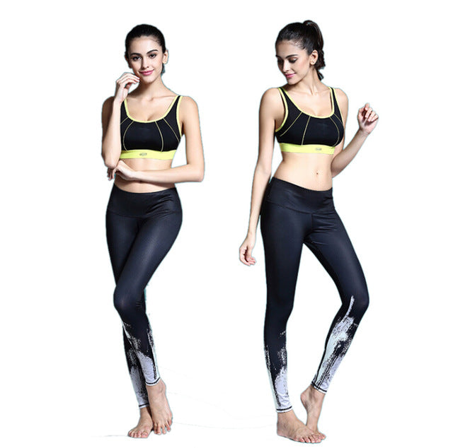 Fitness Leggings Women Multiple Patterns Print Yoga Pants Exercise Stretch Breathable Trousers